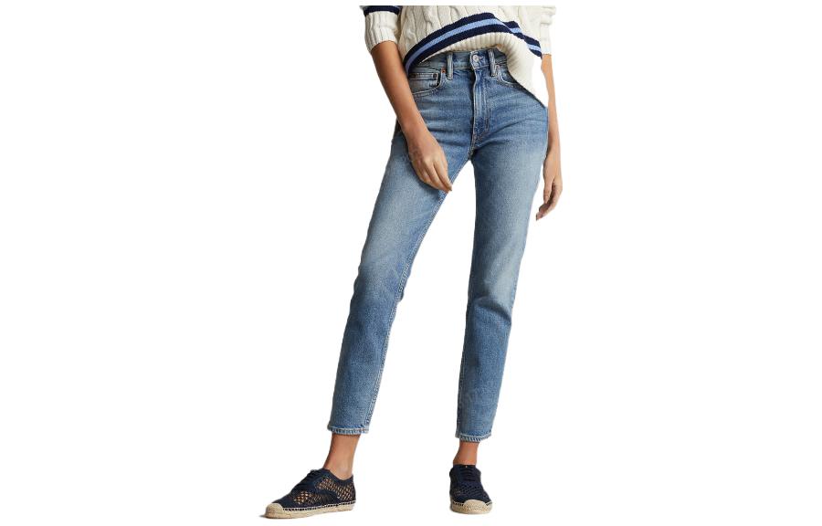 Order (W) Polo Ralph Lauren 秋冬22高腰修身剪裁牛仔裤 蓝色款。 WMPODNMN9820044-400