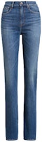 (Women) Polo Ralph Lauren FW22 High-Waisted Straight Jeans Washed Effect Dark Blue. WMPODNMNA020011-400 (Women) Polo Ralph Lauren FW22 High-Waisted Straight Jeans Washed Effect Dark Blue. WMPODNMNA020011-400