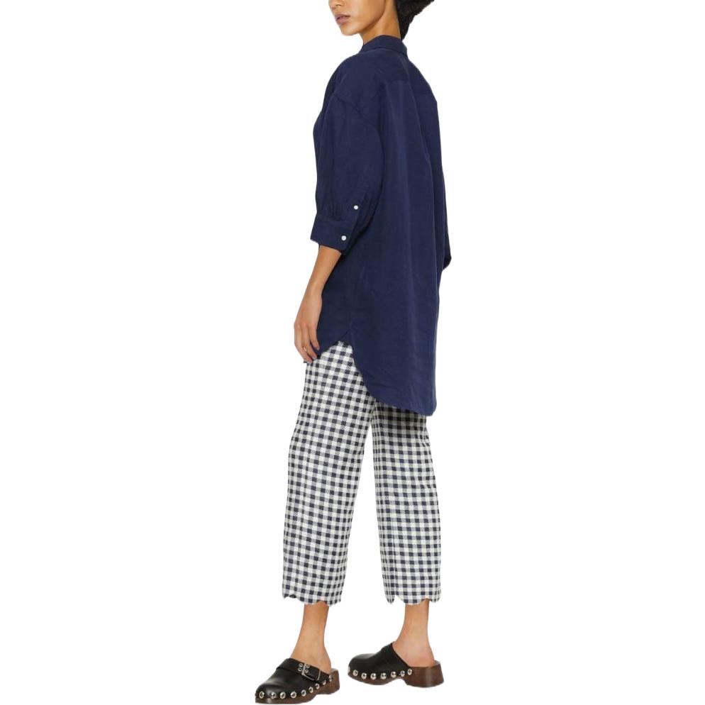 (Women) Polo Ralph Lauren FW22  Mid-Length Short Sleeve Shirt Deep Blue 211876015-002 圖 5