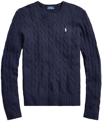 (W) Polo Ralph Lauren FW22 海軍藍刺繡標誌針織圓領衫。 211581065-025 Buy (W) Polo Ralph Lauren FW22 海軍藍刺繡標誌針織圓領衫。 211581065-025