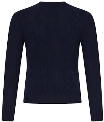 (W) Polo Ralph Lauren FW22 海軍藍刺繡標誌針織圓領衫。 211581065-025 Lookbook (W) Polo Ralph Lauren FW22 海軍藍刺繡標誌針織圓領衫。 211581065-025