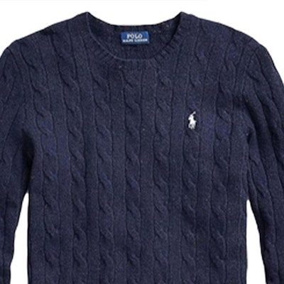 (W) Polo Ralph Lauren FW22 海軍藍刺繡標誌針織圓領衫。 211581065-025 Details for (W) Polo Ralph Lauren FW22 海軍藍刺繡標誌針織圓領衫。 211581065-025