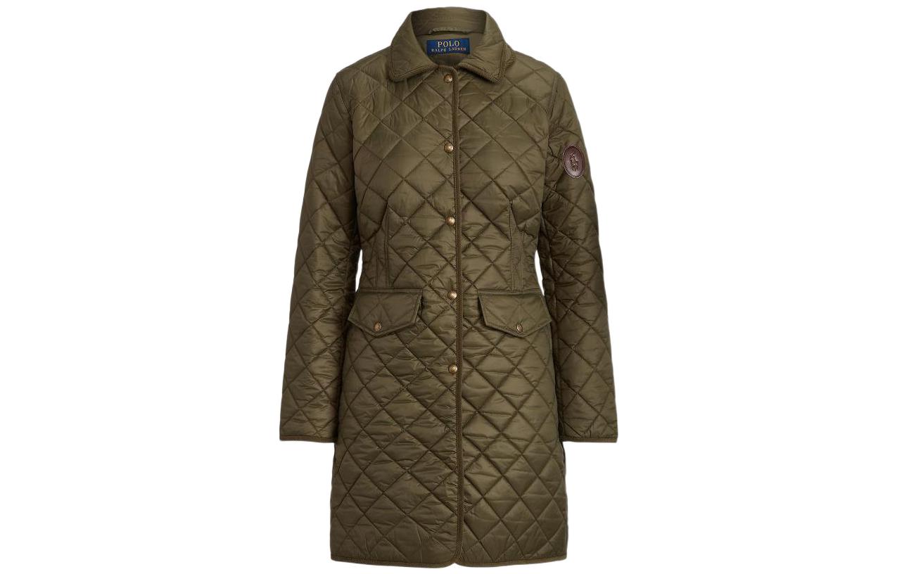 Order (W) ポロ ラルフ ローレン FW22 オリーブ キルティング 長袖 カジュアル コート. 211854765002