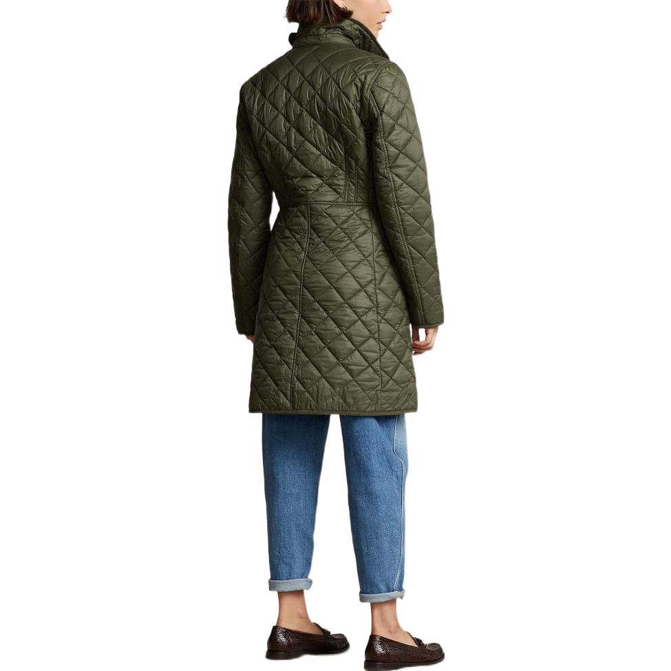 Lookbook (W) ポロ ラルフ ローレン FW22 オリーブ キルティング 長袖 カジュアル コート. 211854765002