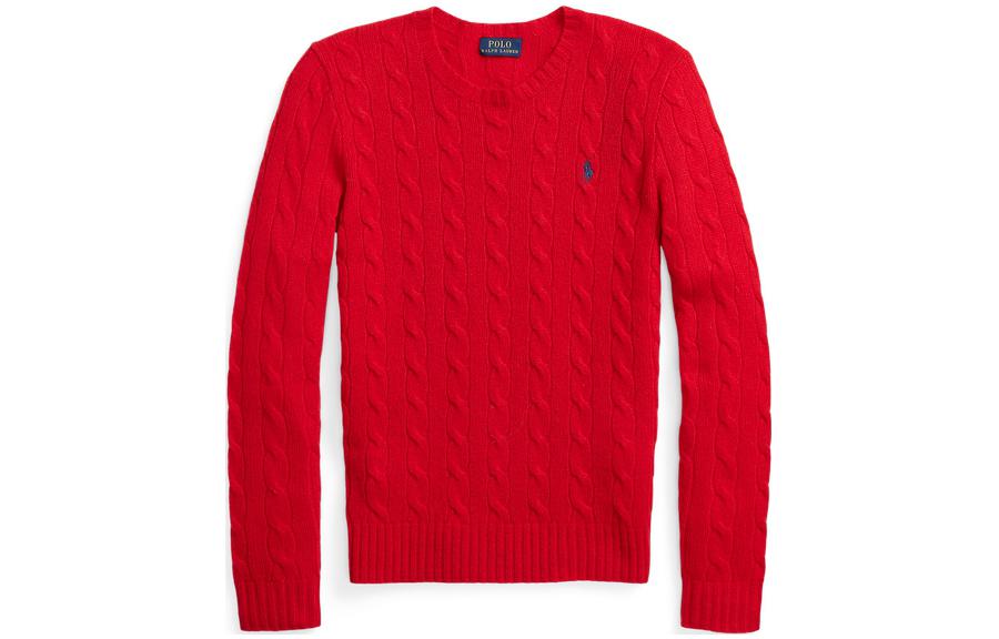 (Women) Polo Ralph Lauren FW22  Red Wool Sweater with Solid Logo Print. WMPOSWENC020447 圖 2