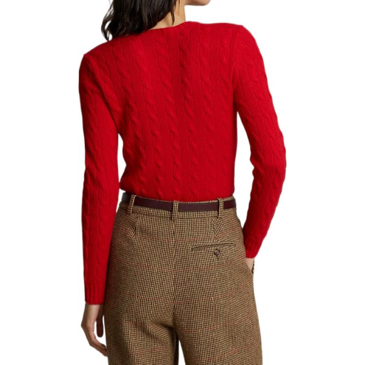 (Women) Polo Ralph Lauren FW22  Red Wool Sweater with Solid Logo Print. WMPOSWENC020447 圖 5