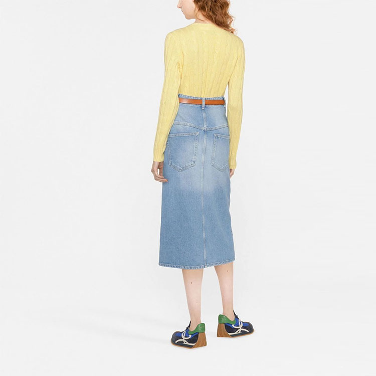 (Women) Polo Ralph Lauren FW22  Solid Cable Knit Crewneck Sweater Yellow. 211880516-006 圖 4