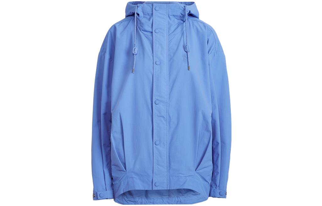 (Women) Polo Ralph Lauren FW22  Solid Logo Embroidered Hooded Jacket Blue. WMPOOTWN5A20037-400 圖 2