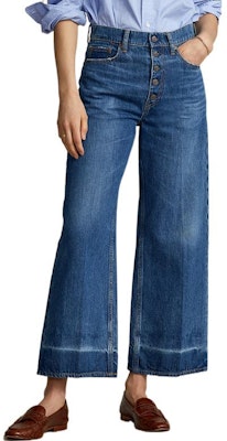 (W) Polo Ralph Lauren FW22 Vaqueros Azul Pierna Ancha Denim Sólido. WMPODNMNA020016-400 Shop (W) Polo Ralph Lauren FW22 Vaqueros Azul Pierna Ancha Denim Sólido. WMPODNMNA020016-400