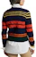 Shop (Women) Polo Ralph Lauren FW22 Striped Patch Wool Cardigan Sweater - Multi-color. 211872882-001