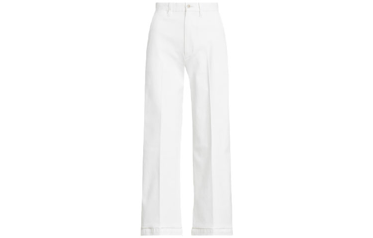 Order (W) Polo Ralph Lauren FW22 白色宽松针织休闲运动裤. WMPOPNTNDL20056-100