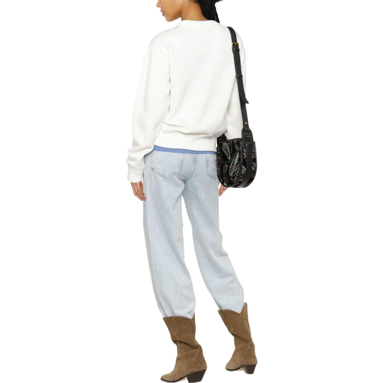 Shop (W) Polo Ralph Lauren FW22 Sweatshirt Wanita Putih Bear Print Lengan Panjang 211872982-001