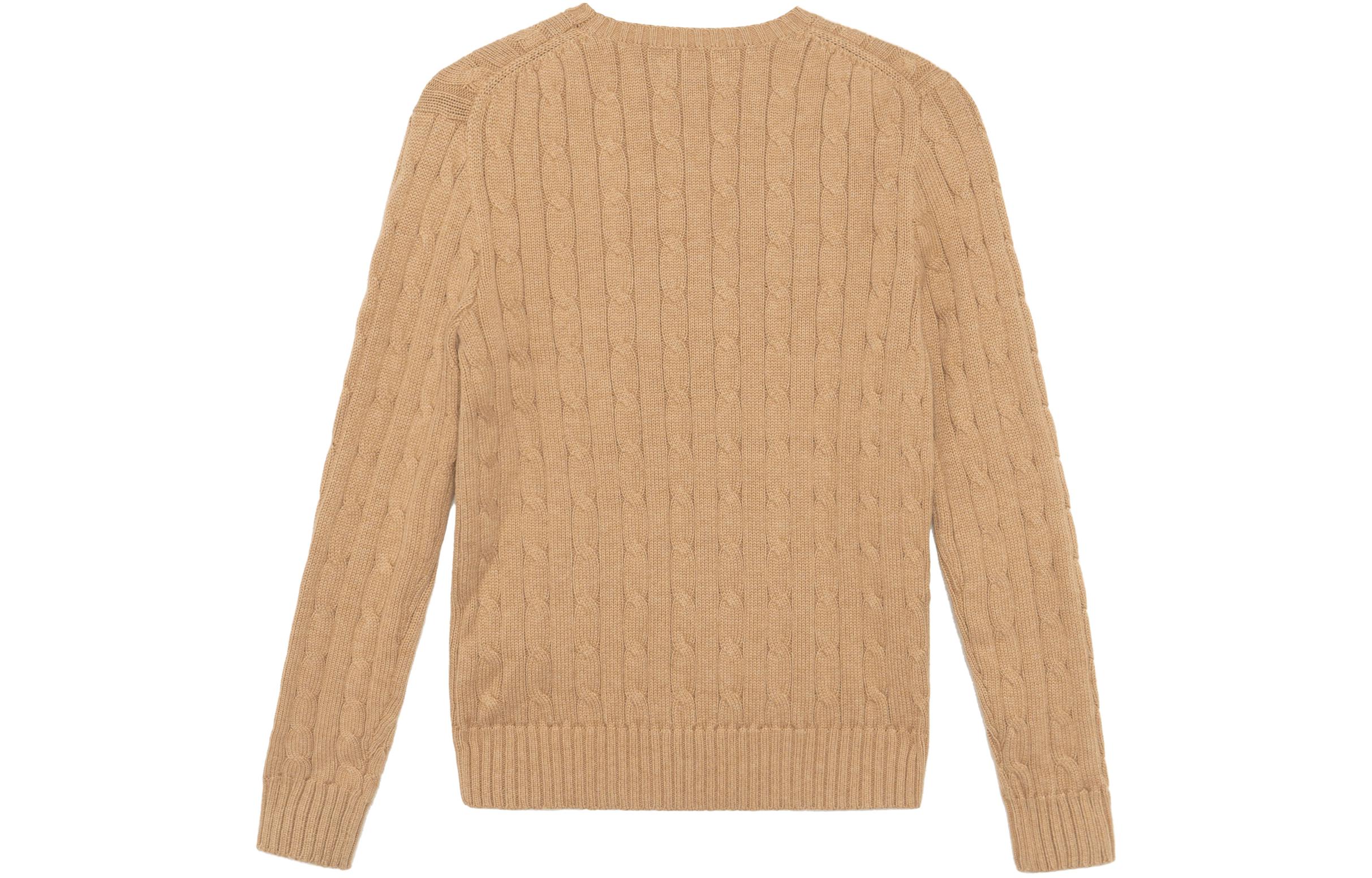 (Women) Polo Ralph Lauren FW22 Cable Knit Crew Neck Sweater Brown (Womens). 211570012-075 圖 3