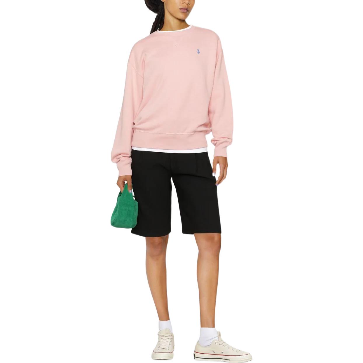 (Women) Polo Ralph Lauren FW22 Pink Crewneck Sweatshirt with Embroidered Logo 211794395-022 圖 5