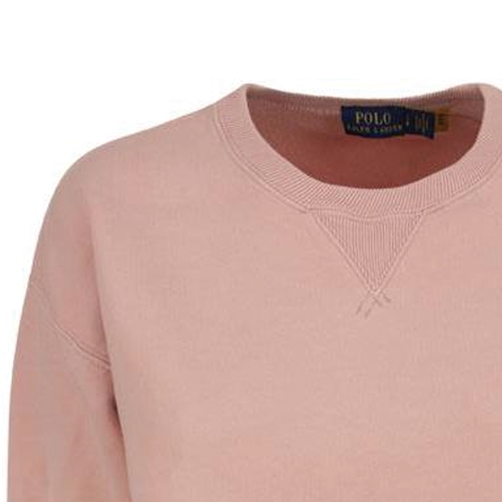 (Women) Polo Ralph Lauren FW22 Pink Crewneck Sweatshirt with Embroidered Logo 211794395-022 圖 9