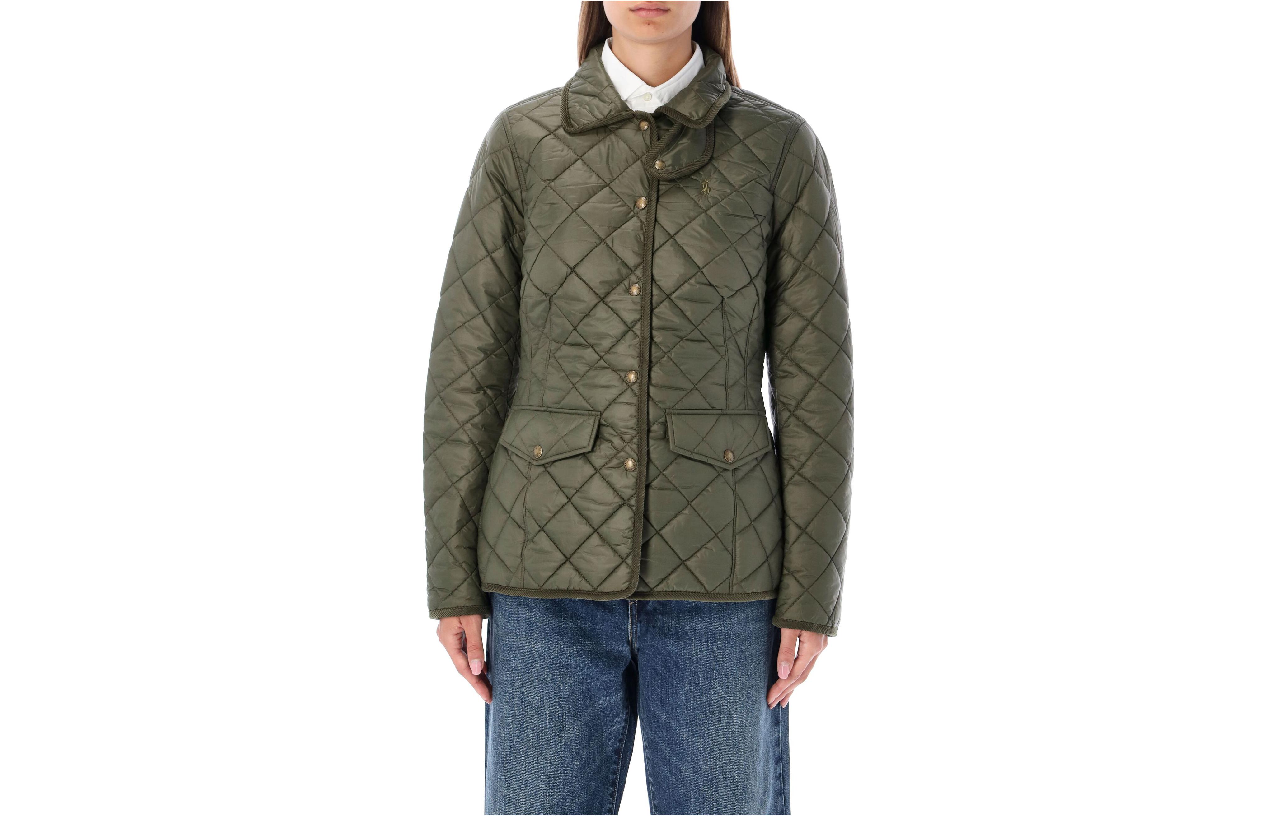 (Women) Polo Ralph Lauren FW22 Quilted Waist Jacket  Green 211854764-005 圖 2