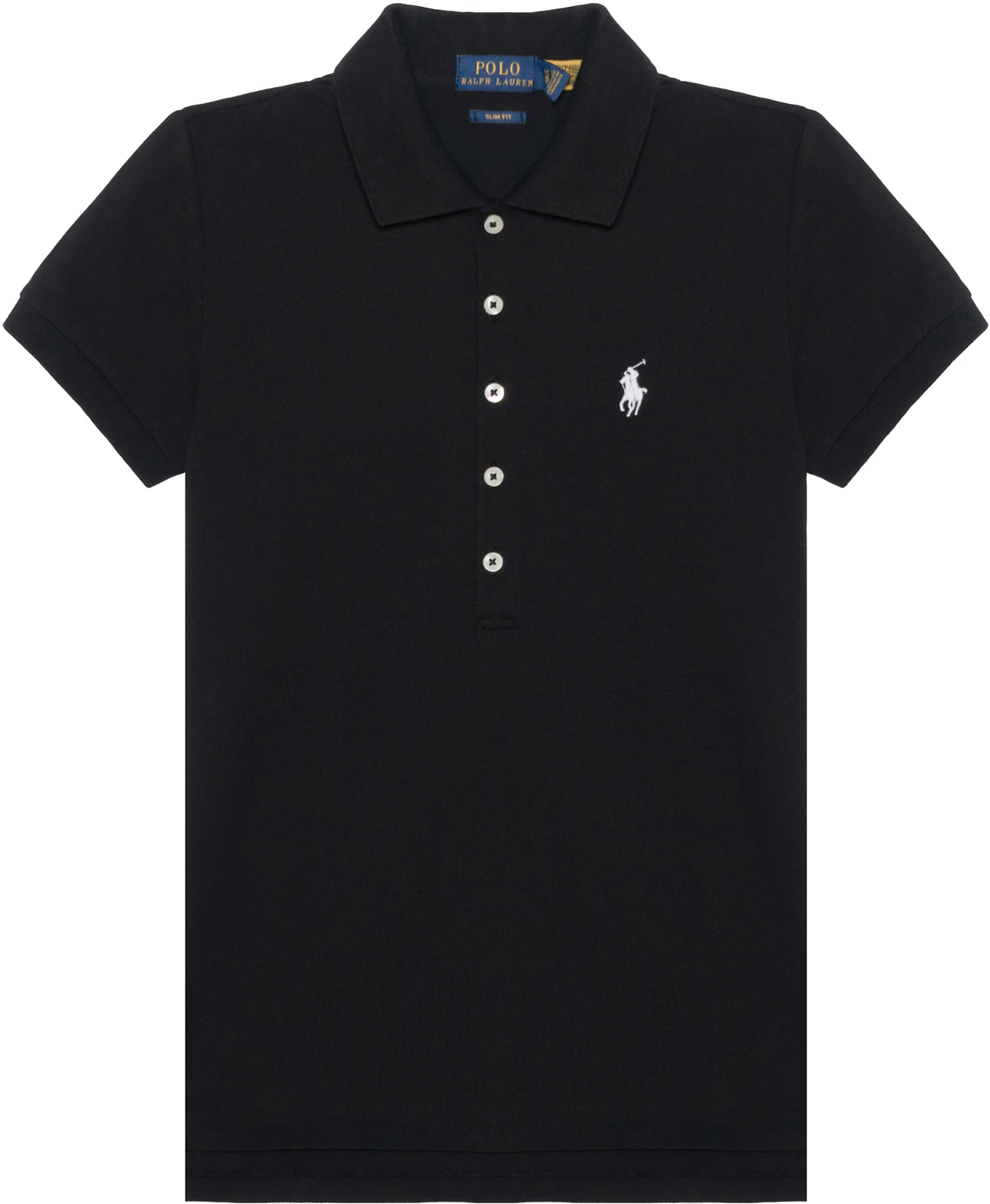 women-polo-ralph-lauren-fw-22-slim-fit-solid-black-casual-short-sleeve-polo-shirt-women-211870237-011