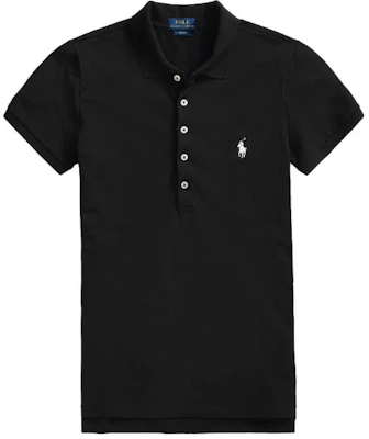(W) Polo Ralph Lauren FW22 Slim Fit Hitam Lengan Pendek Wanita. 211870237-011 Order (W) Polo Ralph Lauren FW22 Slim Fit Hitam Lengan Pendek Wanita. 211870237-011