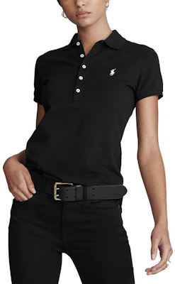 (W) Polo Ralph Lauren FW22 Slim Fit Hitam Lengan Pendek Wanita. 211870237-011 Purchase (W) Polo Ralph Lauren FW22 Slim Fit Hitam Lengan Pendek Wanita. 211870237-011