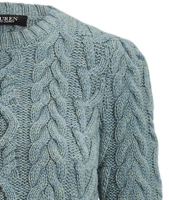 (Women) Polo Ralph Lauren FW22 Solid Cable-Knit Casual Long-Sleeve Sweater Women Teal. WMLRSWES6820404-300 Details for (Women) Polo Ralph Lauren FW22 Solid Cable-Knit Casual Long-Sleeve Sweater Women Teal. WMLRSWES6820404-300