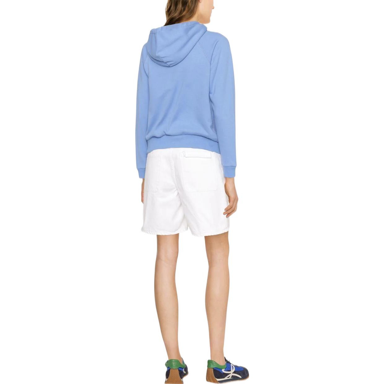 Shop (W) Polo Ralph Lauren FW22纯色蓝色抽绳连帽衫 211872989-003