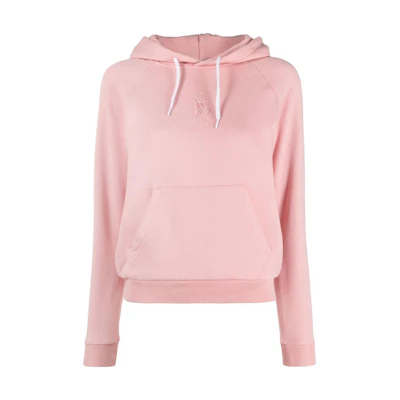 (Women) Polo Ralph Lauren FW22 Solid Pink Hoodie Long-Sleeve Pullover 211872989-002