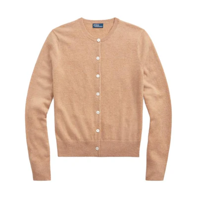 (Women) Polo Ralph Lauren FW23 Brown Knit Cardigan Sweater WMPOSWENDW20129-260