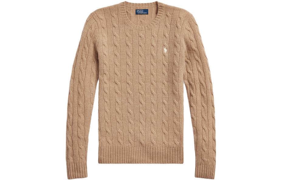 (Women) Polo Ralph Lauren FW23  Brown Solid Knit Crewneck Long Sleeve Sweater. WMPOSWENC020722-260 圖 2