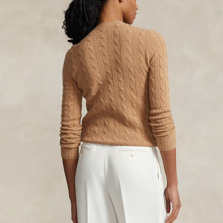 (Women) Polo Ralph Lauren FW23  Brown Solid Knit Crewneck Long Sleeve Sweater. WMPOSWENC020722-260 圖 6