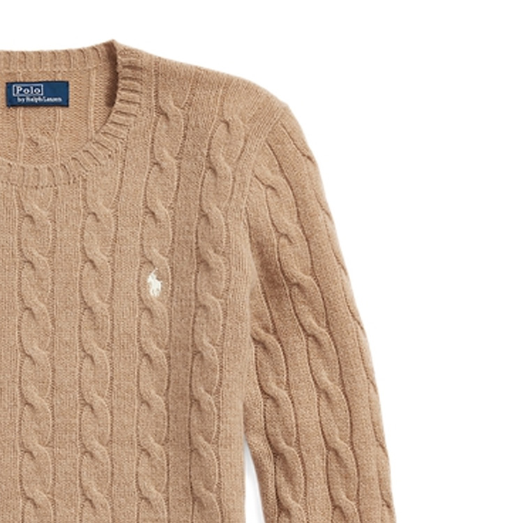 (Women) Polo Ralph Lauren FW23  Brown Solid Knit Crewneck Long Sleeve Sweater. WMPOSWENC020722-260 圖 8