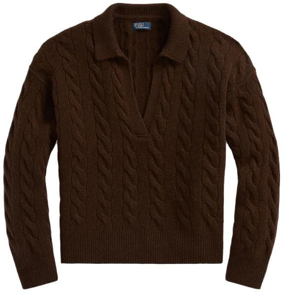 women-polo-ralph-lauren-fw-23-brown-solid-long-sleeve-knit-polo-shirt-casual-wmposwenc-020760-200
