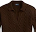 Details for (Women) Polo Ralph Lauren FW23 Brown Solid Long Sleeve Knit Polo Shirt Casual WMPOSWENC020760-200