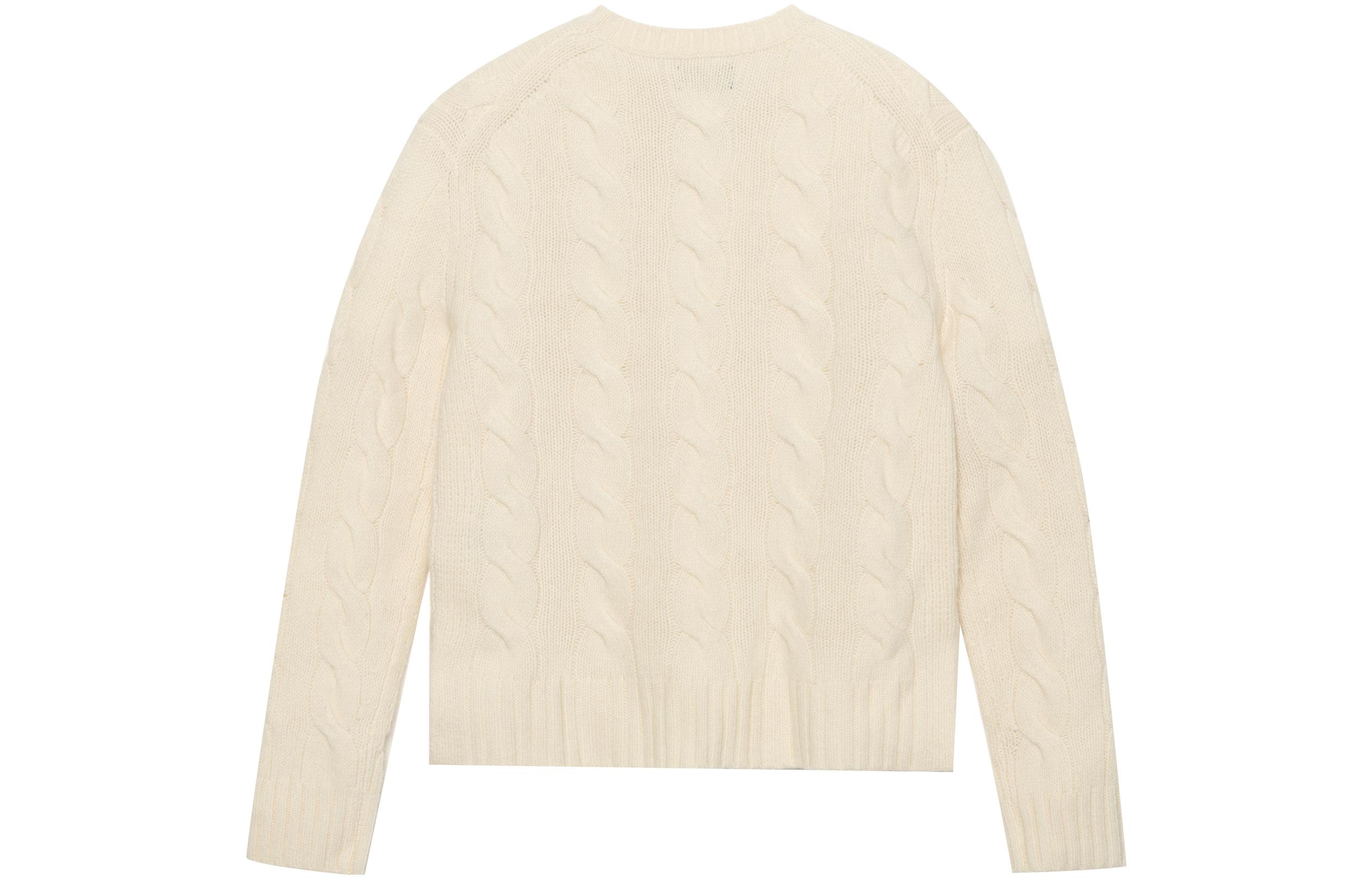 (Women) Polo Ralph Lauren FW23  Cable Knit Cashmere Sweater with Logo Embroidery. 211881699-001 圖 3