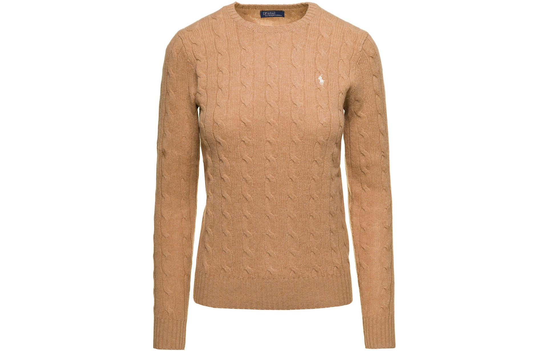 (Women) Polo Ralph Lauren FW23  Cable Knit Cashmere Sweater with Logo Embroidery. 211881699-001 圖 4