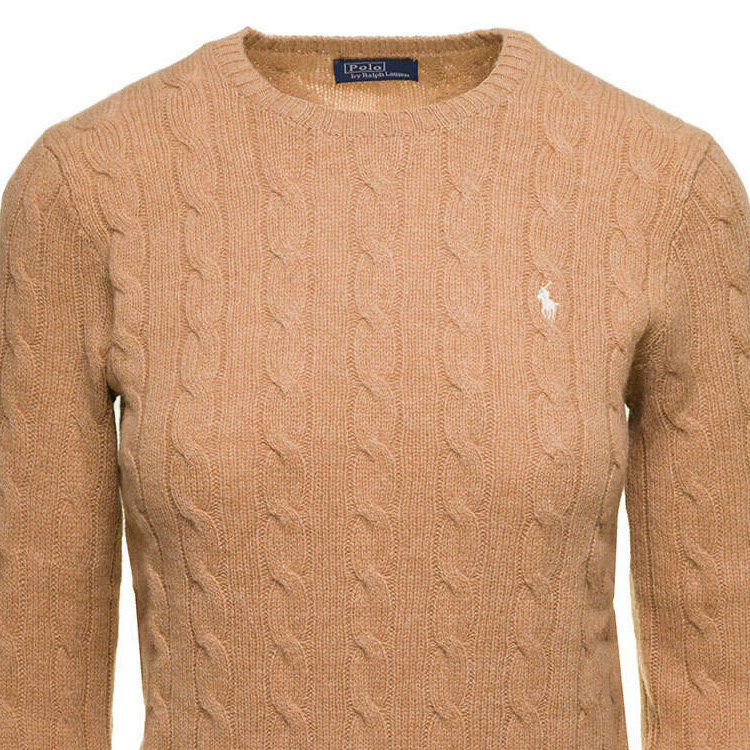 (Women) Polo Ralph Lauren FW23  Cable Knit Cashmere Sweater with Logo Embroidery. 211881699-001 圖 9