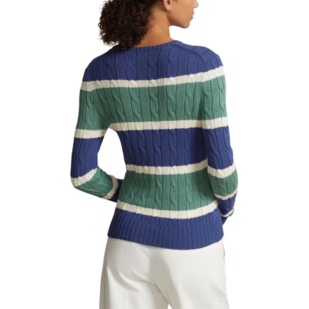 (Women) Polo Ralph Lauren FW23  Colorblock Logo Cable Knit Sweater Multiple Colors 211924447-001 圖 4