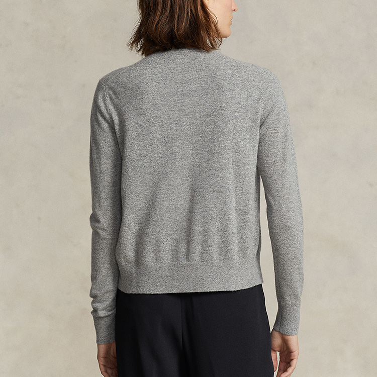 (Women) Polo Ralph Lauren FW23  Grey Solid Button-Up Knit Sweater WMPOSWENDW20166-020 圖 5