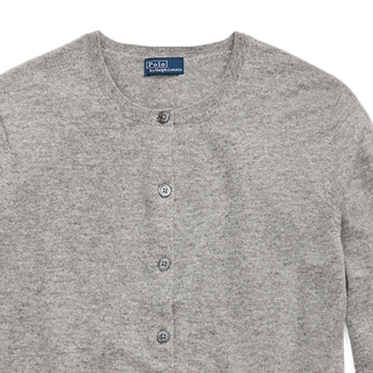 (Women) Polo Ralph Lauren FW23  Grey Solid Button-Up Knit Sweater WMPOSWENDW20166-020 圖 6