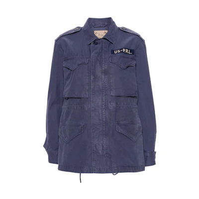 (Women) Polo Ralph Lauren FW23 Long-Sleeve Jacket in Cornflower Blue. 211908502-002