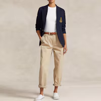 Lookbook (W) Polo Ralph Lauren FW23 海軍藍單鈕設計印花徽標西裝外套 WMPOOTWN5V20205-410