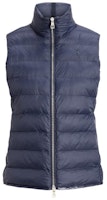 (Women) Polo Ralph Lauren FW23 Navy Blue Solid Zip-Up Sleeveless Vest. WMPOOTWNN220073-410 (Women) Polo Ralph Lauren FW23 Navy Blue Solid Zip-Up Sleeveless Vest. WMPOOTWNN220073-410