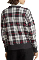 Shop (Women) Polo Ralph Lauren FW23 Red Plaid Bear Graphic Crewneck Sweatshirt. 211916113-001