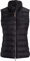Order (W) Polo Ralph Lauren FW23 純黑色立領拉鍊背心。 211908446-001