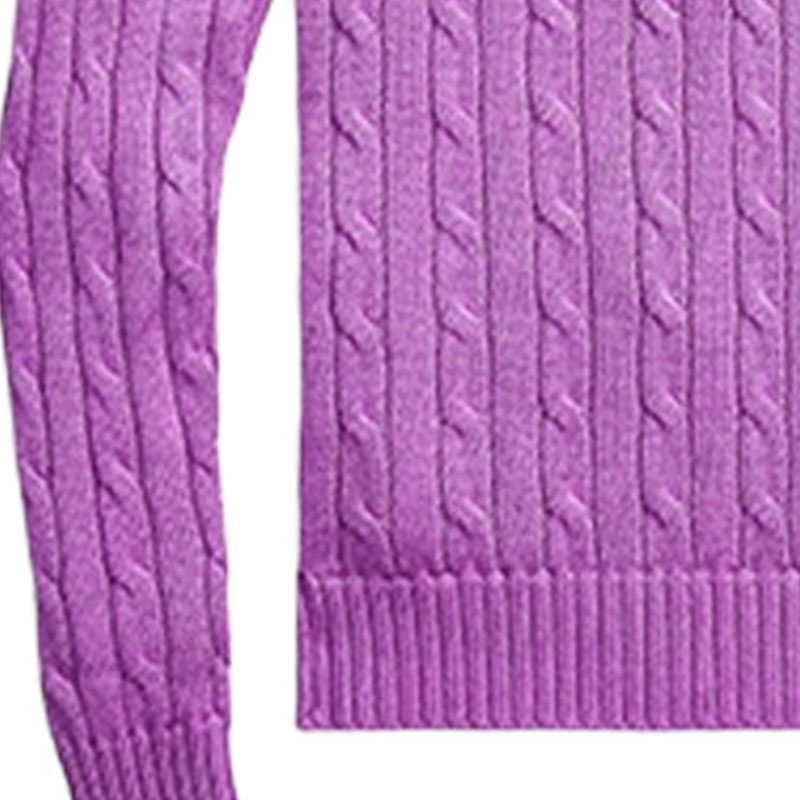 Details for (W) Polo Ralph Lauren FW23 經典標誌圓領針織毛衣 粉紫色 211570012-138PINK