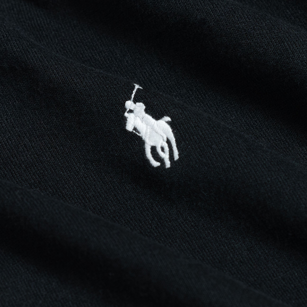 Lookbook (W) Polo Ralph Lauren 2023秋冬刺绣小马标志连帽衫 黑色 211817657-005
