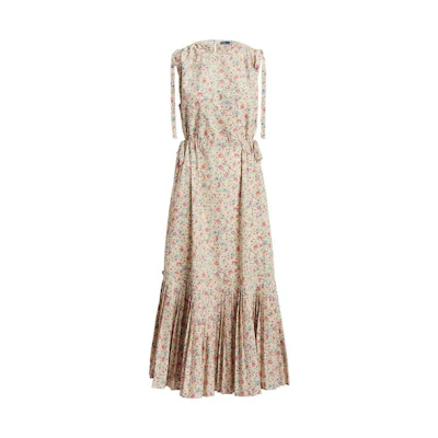 (Women) Polo Ralph Lauren FW23 Floral Print Sleeveless Casual Dress Women Multicolor WMPODRSNFA20522-999