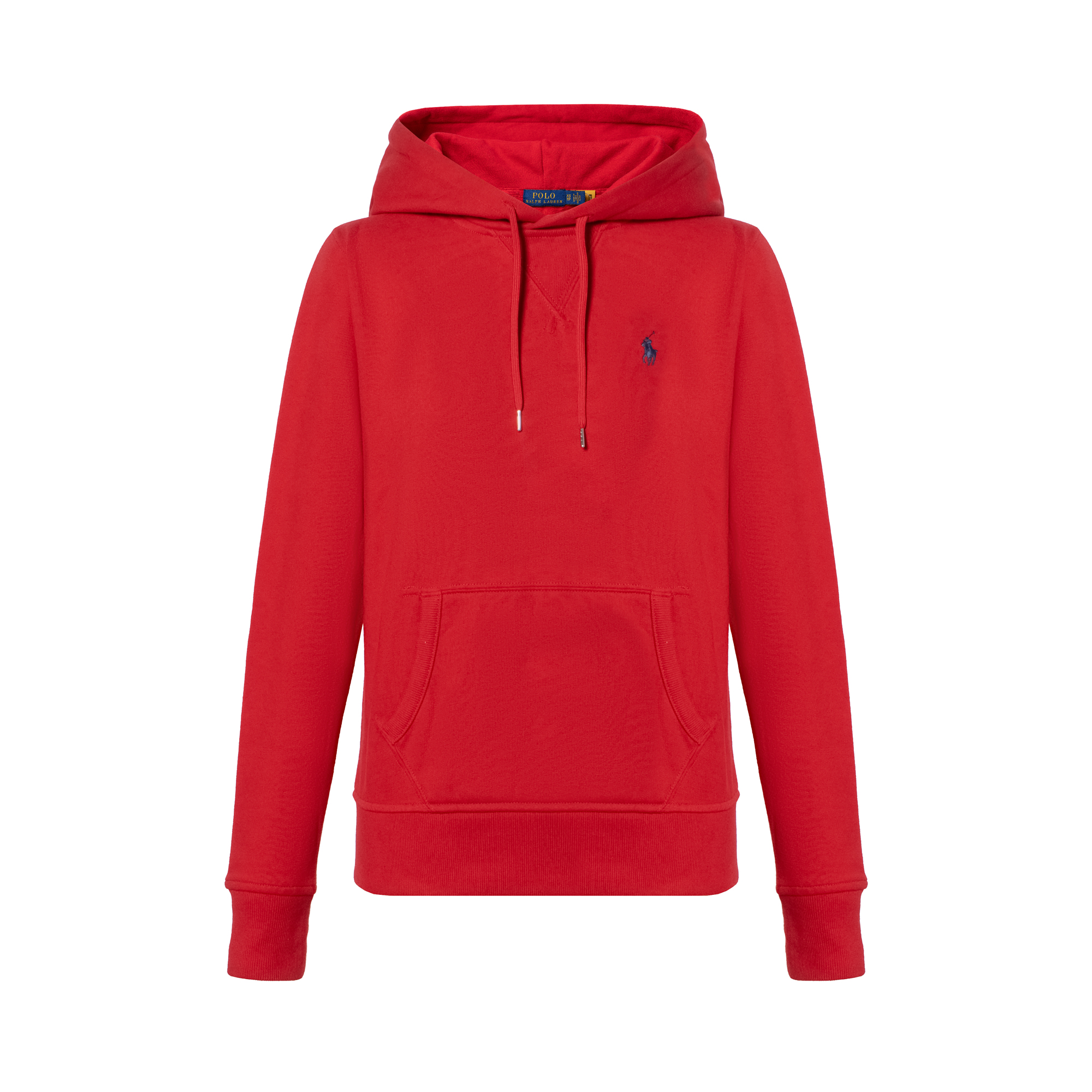 (Women) Polo Ralph Lauren FW23 Red Hoodie with Embroidered Pony Logo 211817657-006