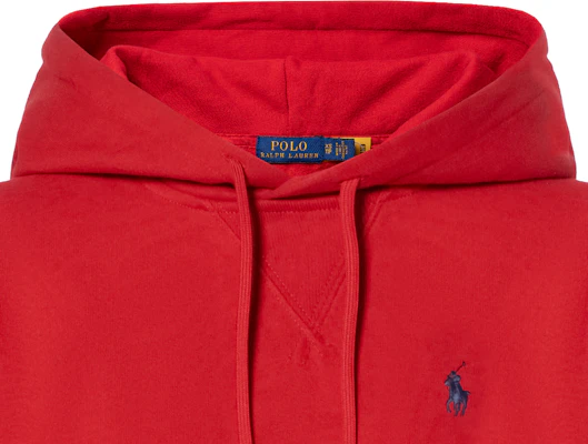 (W) Polo Ralph Lauren 2023秋冬红色连帽衫刺绣马标款 211817657-006 Details for (W) Polo Ralph Lauren 2023秋冬红色连帽衫刺绣马标款 211817657-006