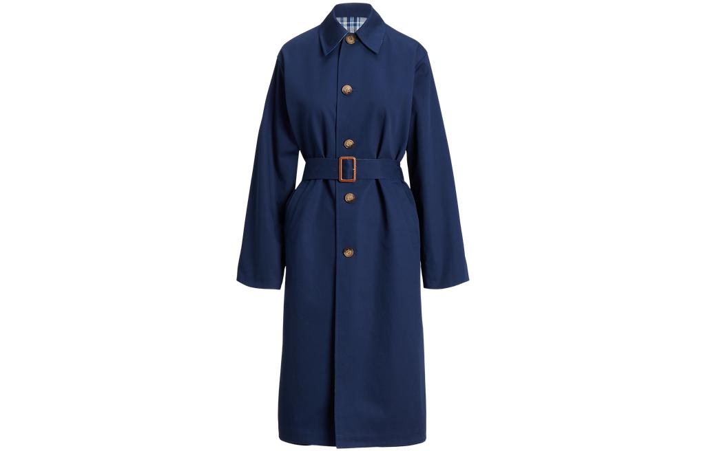 (Women) Polo Ralph Lauren FW23 Reversible Mid-Length Cotton Coat  Blue WMPOOTWN2820224-999