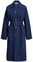 (Women) Polo Ralph Lauren FW23 Reversible Mid-Length Cotton Coat Blue WMPOOTWN2820224-999 (Women) Polo Ralph Lauren FW23 Reversible Mid-Length Cotton Coat Blue WMPOOTWN2820224-999